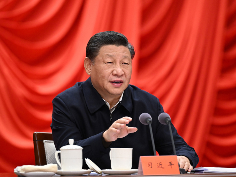 　　1月11日，省部级主要领导干部学习贯彻党的十九届六中全会精神专题研讨班在中央党校（国家行政麻豆视频
）开班。中共中央总书记、国家主席、中央军委主席习近平在开班式上发表重要讲话。新华社记者 李学仁 摄